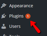 Wordpress Menu Update Notifcation