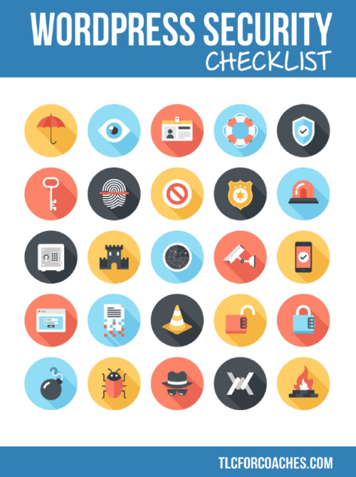 #FridayFreebie - Wordpress Security Checklist - TLC for Coaches