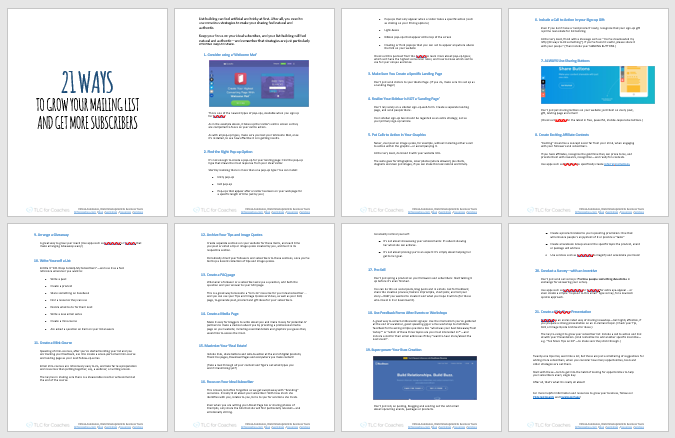 21 Ways to Build Your Mailing List and Get More Subscribers