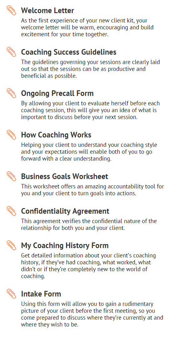 New Coaching Client Kit