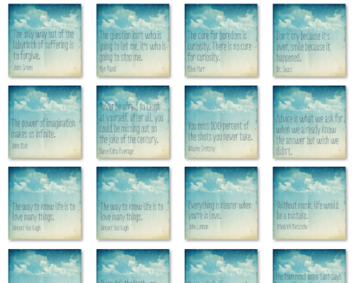 Instagram Quote Pack (Sky Wallpaper)