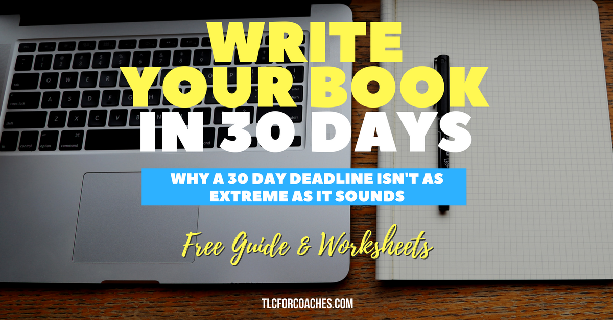 how to write a book in 30 days worksheets