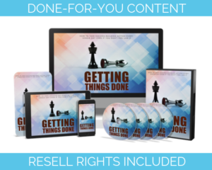 Getting Things Done Productivity PLR Package