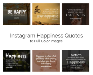 Instagram Quote Pack Happiness Done For You