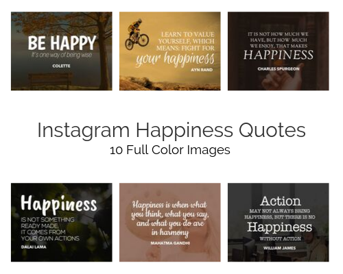 Instagram Quote Pack Happiness Done For You