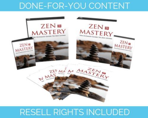 Master Zen done for you content PLR