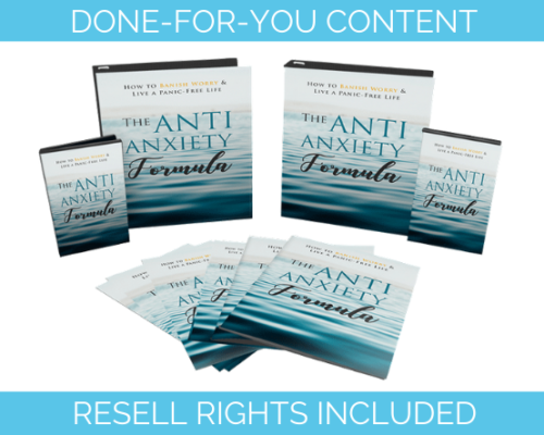 The Anti-Anxiety Formula PLR done for you content package