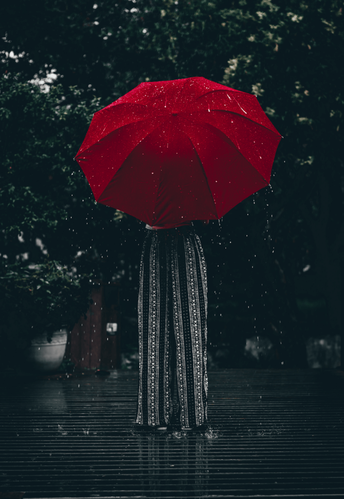 Girl with Red Umbrella